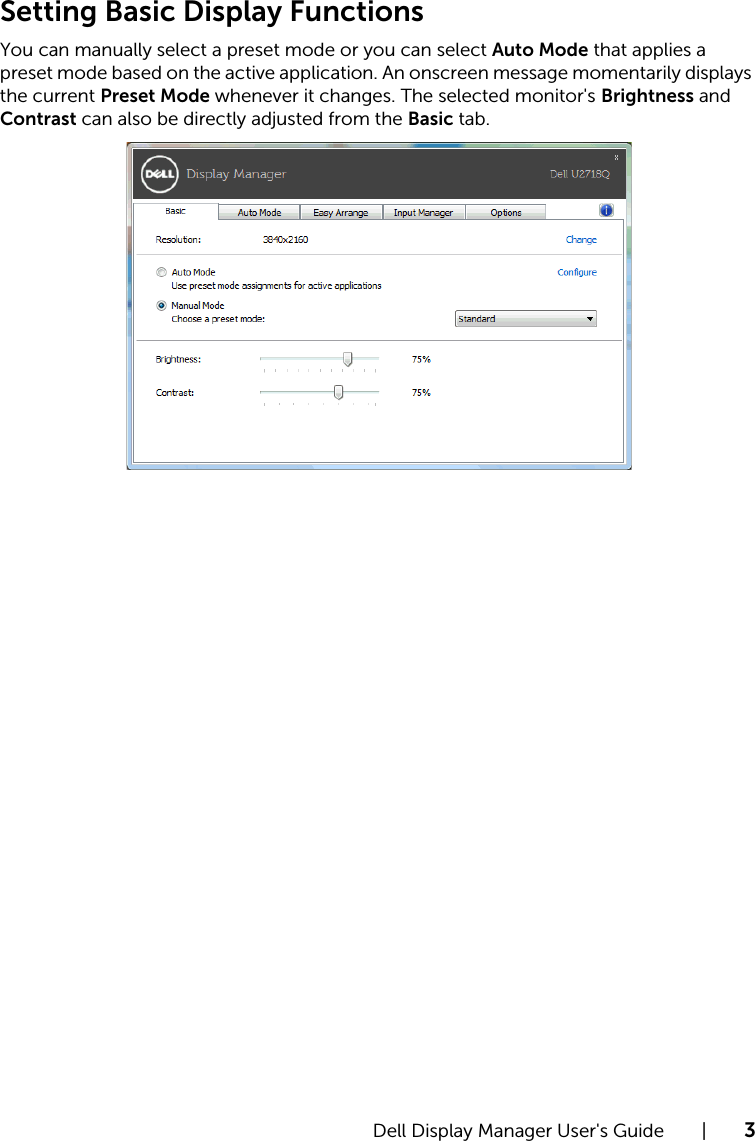 Page 3 of 9 - Dell Dell-u2718q-monitor U2718Q Display Manager User’s Guide User Manual User's Guide2 En-us