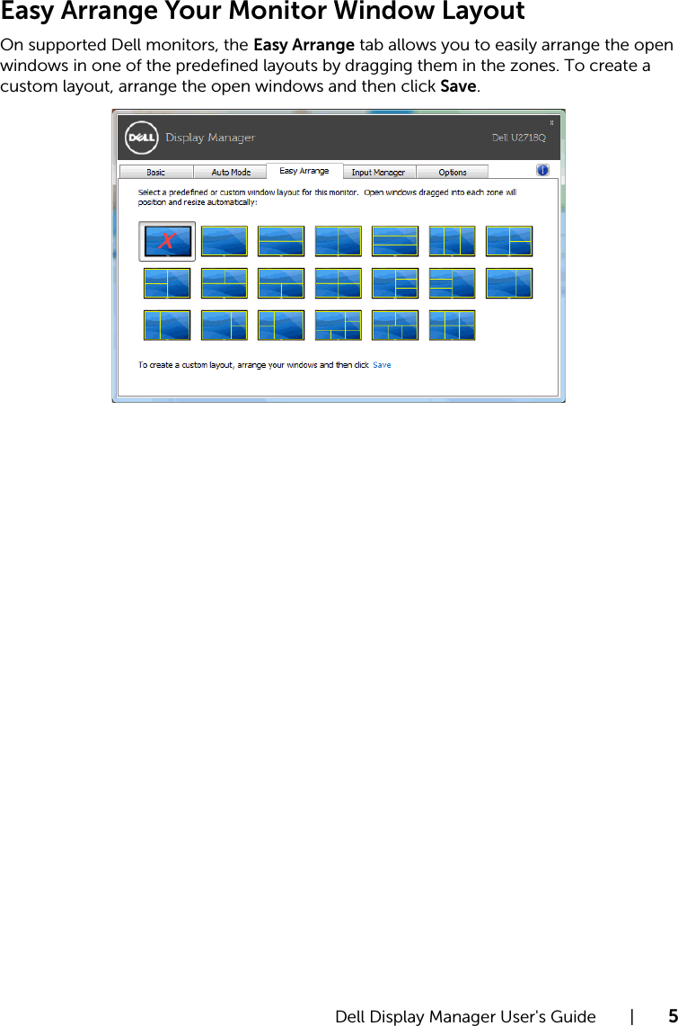 Page 5 of 9 - Dell Dell-u2718q-monitor U2718Q Display Manager User’s Guide User Manual User's Guide2 En-us