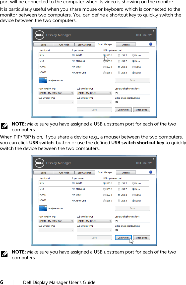 Page 6 of 7 - Dell Dell-u3417w-monitor UltraSharp U3417W Monitor Display Manager User's Guide User Manual Ultra Sharp Guide2 En-us
