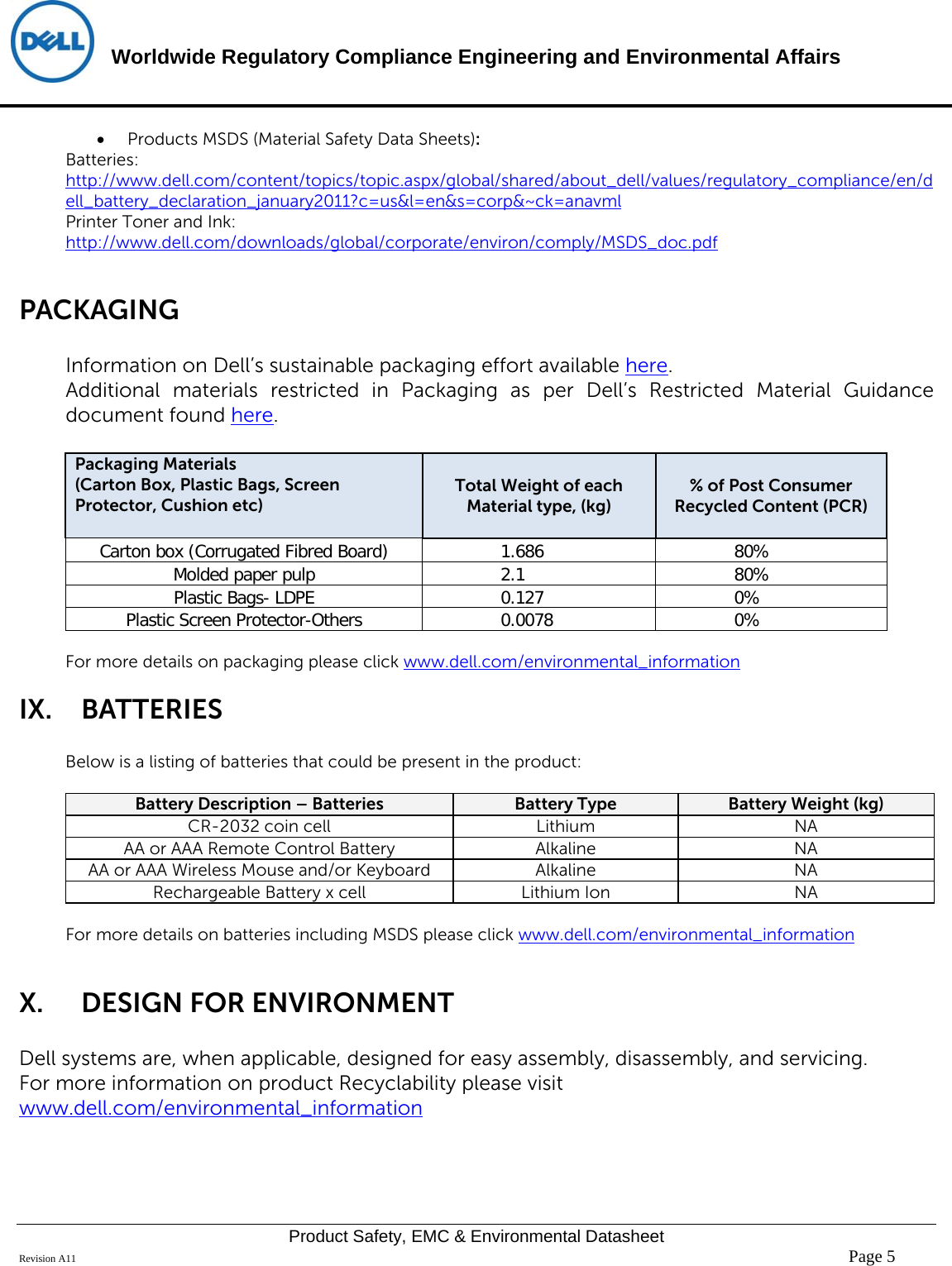 Page 5 of 6 - Dell Dell-up3017-monitor - Disp_u3017t User Manual  Regulatory And Environmental Datasheet Monitor Up3017,up3017t,n A,dell