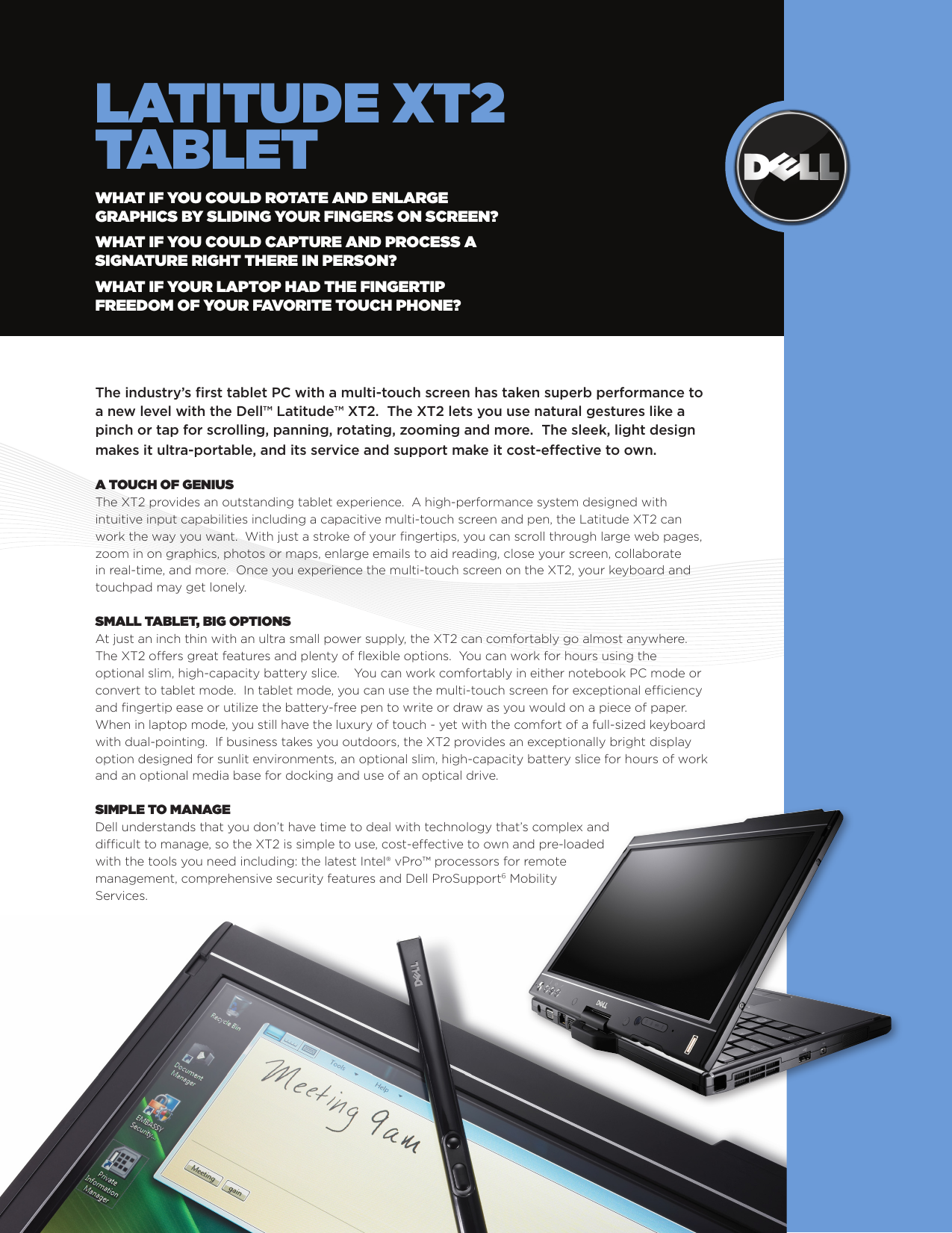 Page 1 of 2 - Dell If Not Then Laptop-latitude-xt2-specsheet