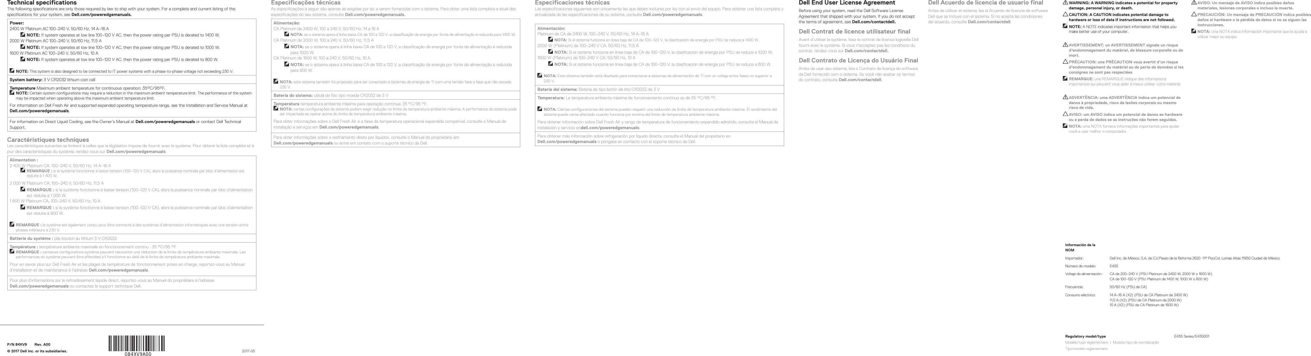 Page 2 of 2 - Dell Poweredge-c6420 EMC PowerEdge C6400 And C6420 Getting Started With Your System User Manual  - Power Edge Setup Guide En-us