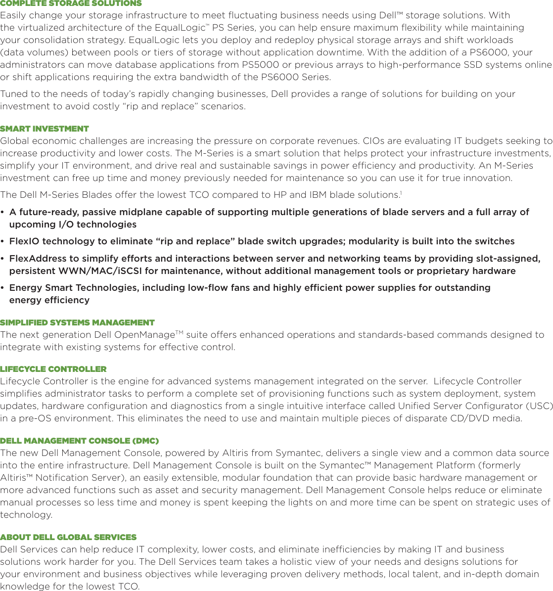 Page 2 of 4 - Dell  If Not Then Server-poweredge-m610-m710-specs-en