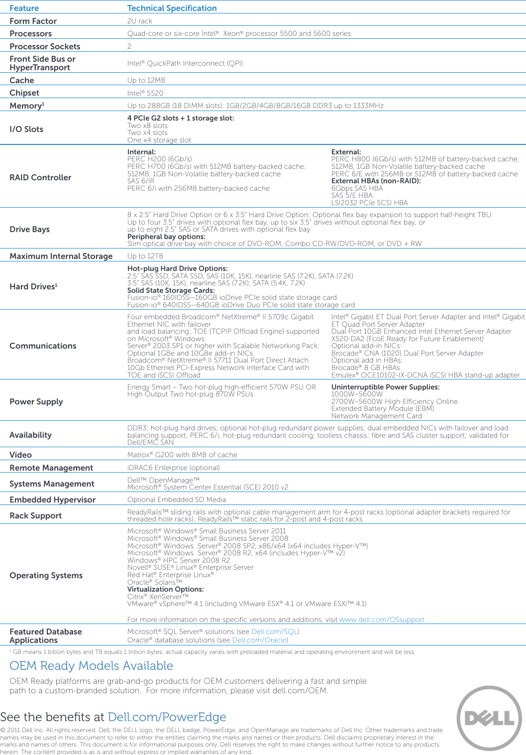 Page 2 of 2 - Dell  If Not Then Server-poweredge-r710-specs-en