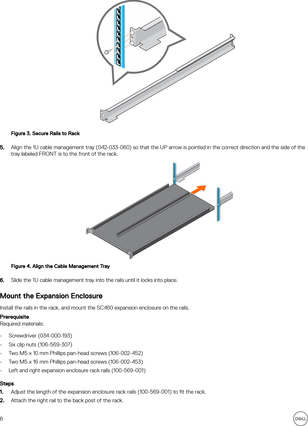 Page 6 of 11 - Dell Storage-sc460 SC460 Expansion Enclosure Getting Started Guide User Manual  - Setup En-us