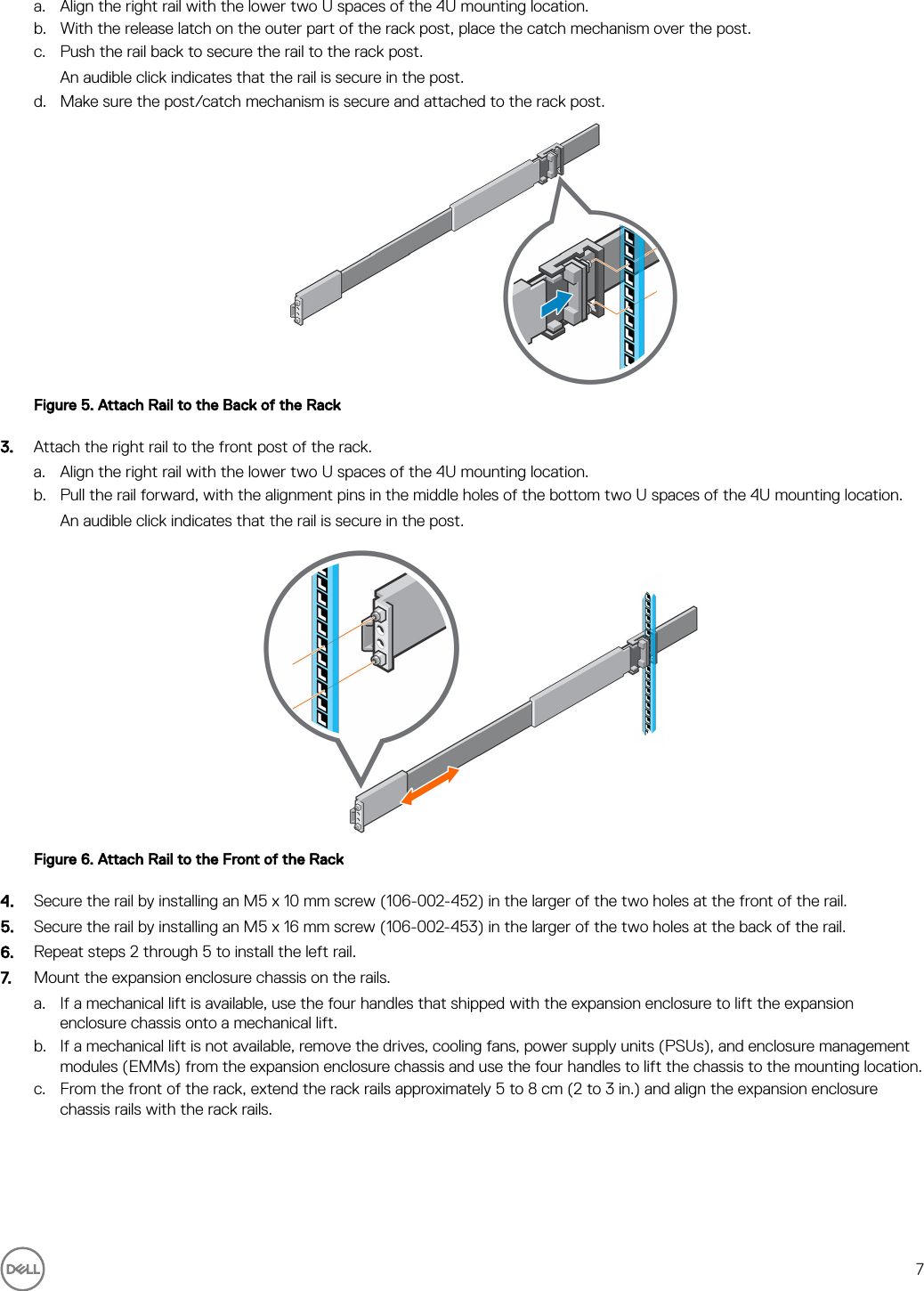 Page 7 of 11 - Dell Storage-sc460 SC460 Expansion Enclosure Getting Started Guide User Manual  - Setup En-us