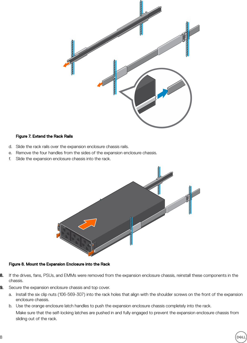 Page 8 of 11 - Dell Storage-sc460 SC460 Expansion Enclosure Getting Started Guide User Manual  - Setup En-us