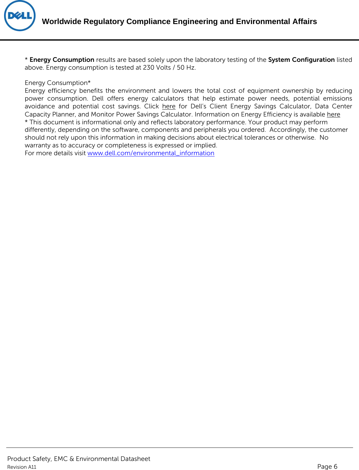 Page 6 of 6 - Dell Wyse-3040-thin-client - ENV0023_ENV_Datasheet_N10D User Manual  Regulatory And Environmental Datasheet Wyse 3040,n10d,n10d001,dell