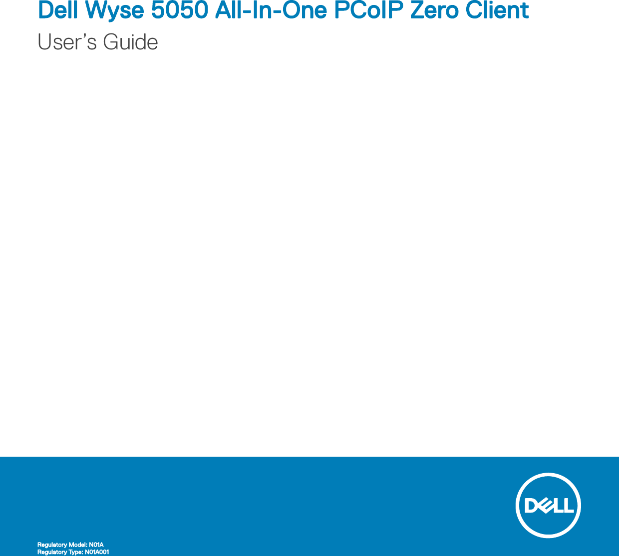 Page 1 of 12 - Dell Wyse-5050-aio Wyse 5050 All-In-One PCoIP Zero Client User’s Guide User Manual PCo IP User's En-us