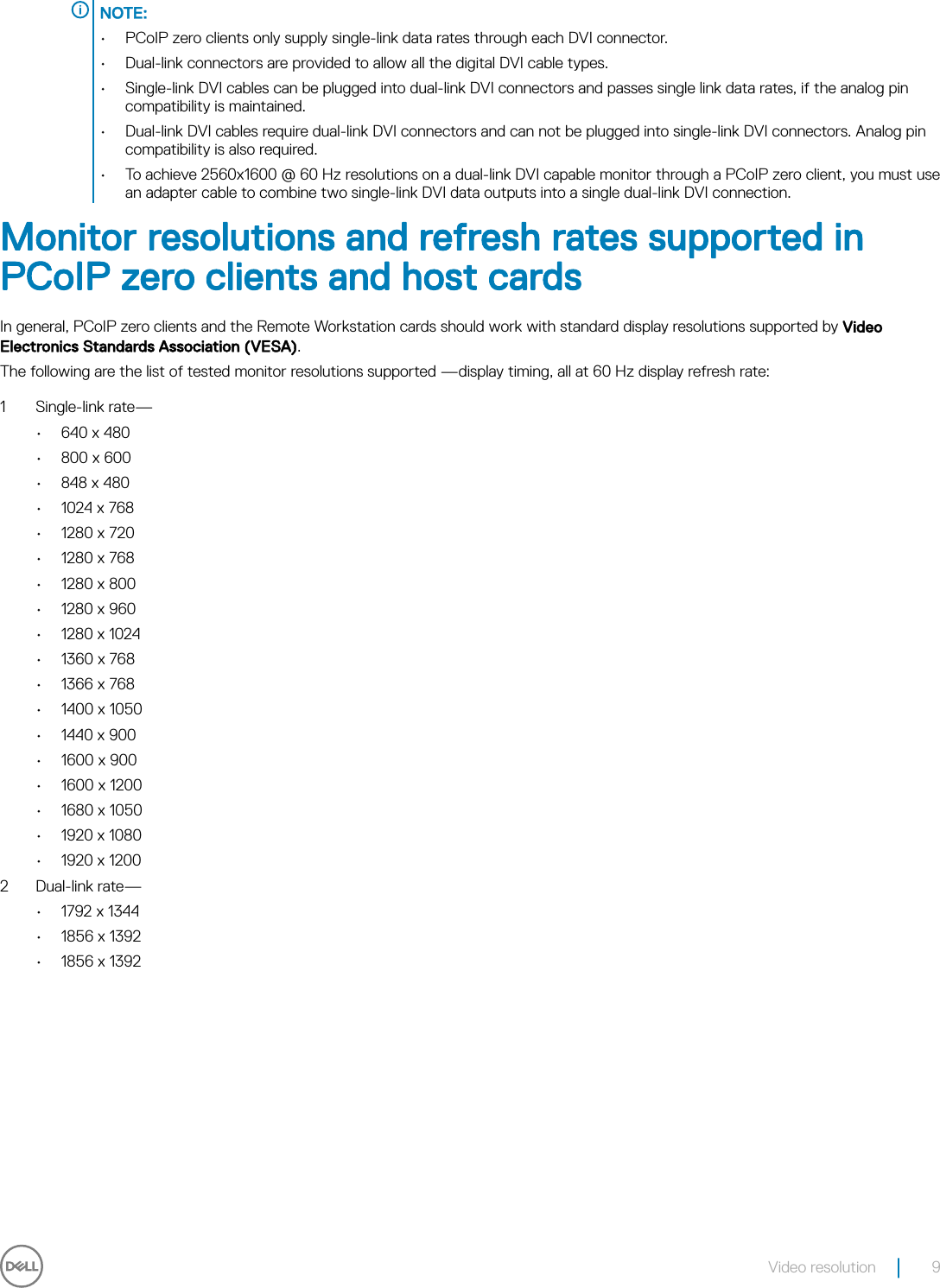 Page 9 of 12 - Dell Wyse-p25 Wyse 5030 PCoIP Zero Client User Guide Manual PCo IP User's En-us