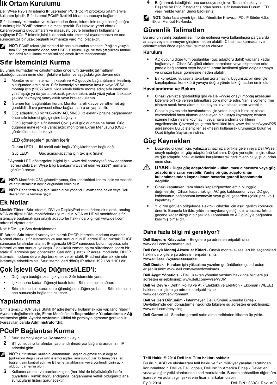Page 8 of 10 - Dell Wyse-p25 Wyse 5020 (P Class Zero Clients,  PxN) Quick Start Guide User Manual - Px N) Setup He-il