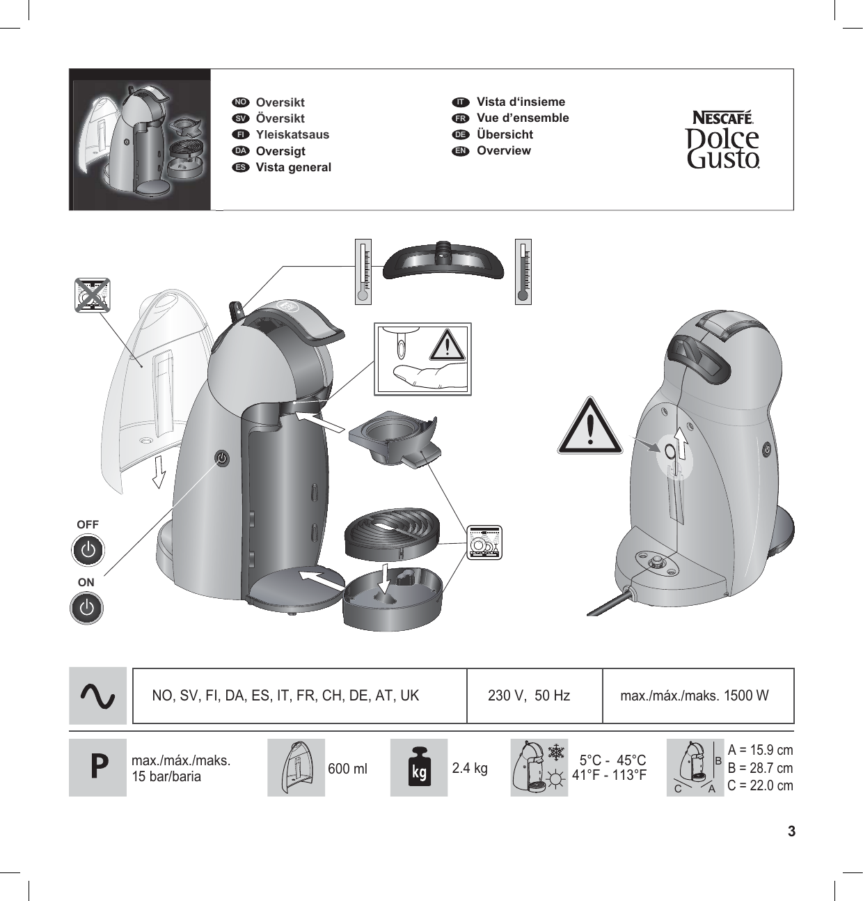 Page 3 of 6 - Delonghi Delonghi-A2-Edg200-Owner-S-Manual NDG_MINI_EU_UM_Delonghi_print_1