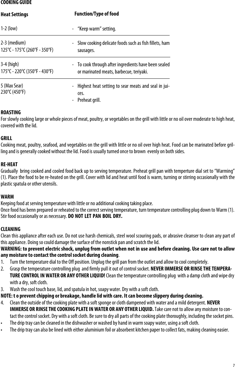 Page 4 of 7 - Delonghi Delonghi-Alfredo-Healthy-Indoor-Grill-Bg24-Instruction-Manual- EN-1261002IDL  Delonghi-alfredo-healthy-indoor-grill-bg24-instruction-manual