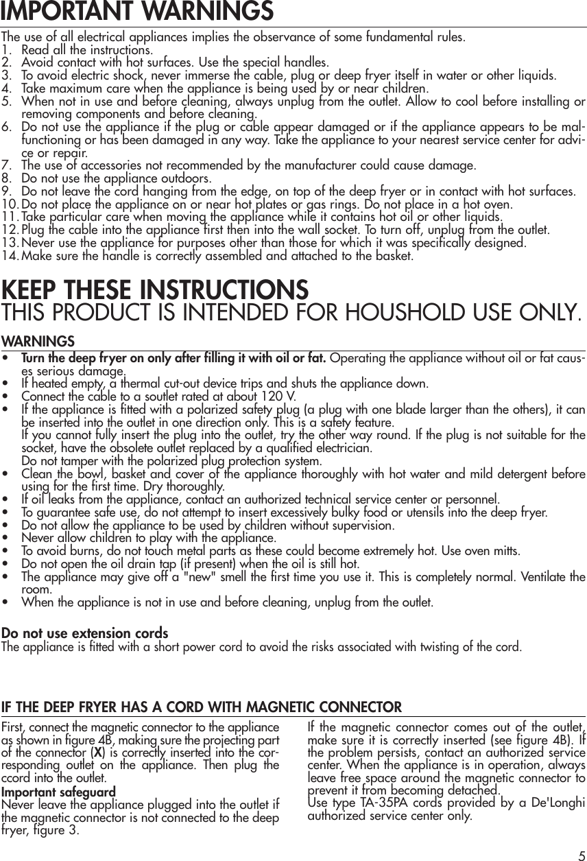 Page 5 of 11 - Delonghi Delonghi-D14527Dz-Users-Manual- A2-419IDL  Delonghi-d14527dz-users-manual