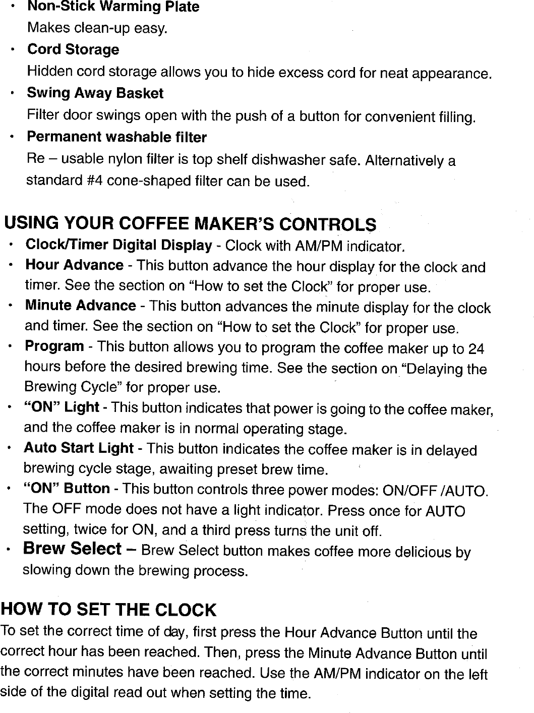 Page 6 of 12 - Delonghi Delonghi-Dc76T-Users-Manual-  Presentation Delonghi-dc76t-users-manual