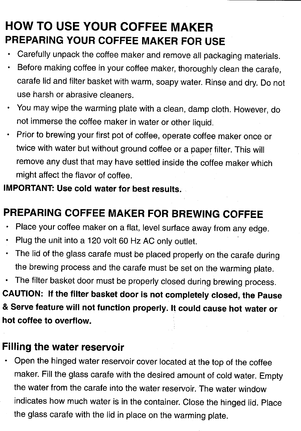 Page 8 of 12 - Delonghi Delonghi-Dc76T-Users-Manual-  Presentation Delonghi-dc76t-users-manual