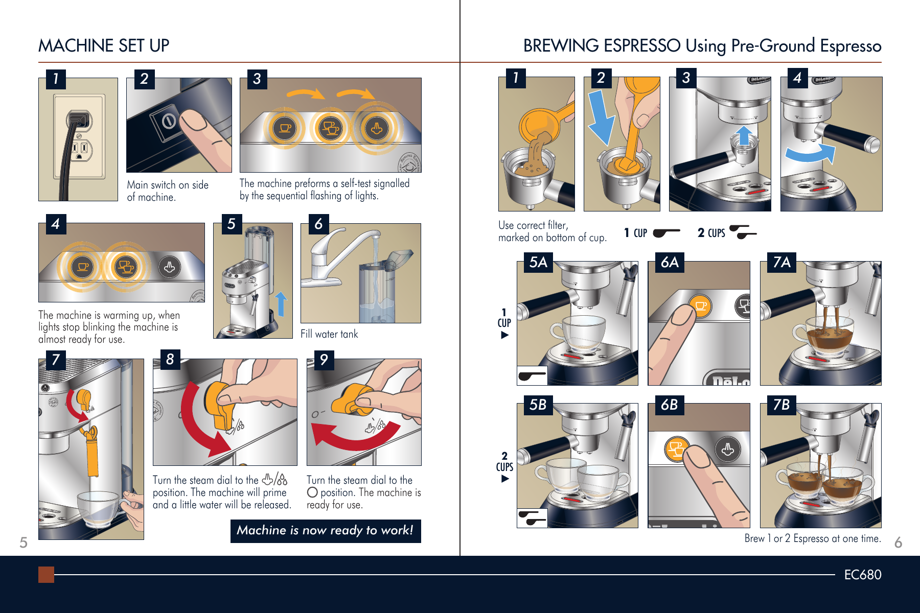 Page 4 of 9 - Delonghi Delonghi-Dedica-Ec-680-Getting-Started-Guide-  Delonghi-dedica-ec-680-getting-started-guide