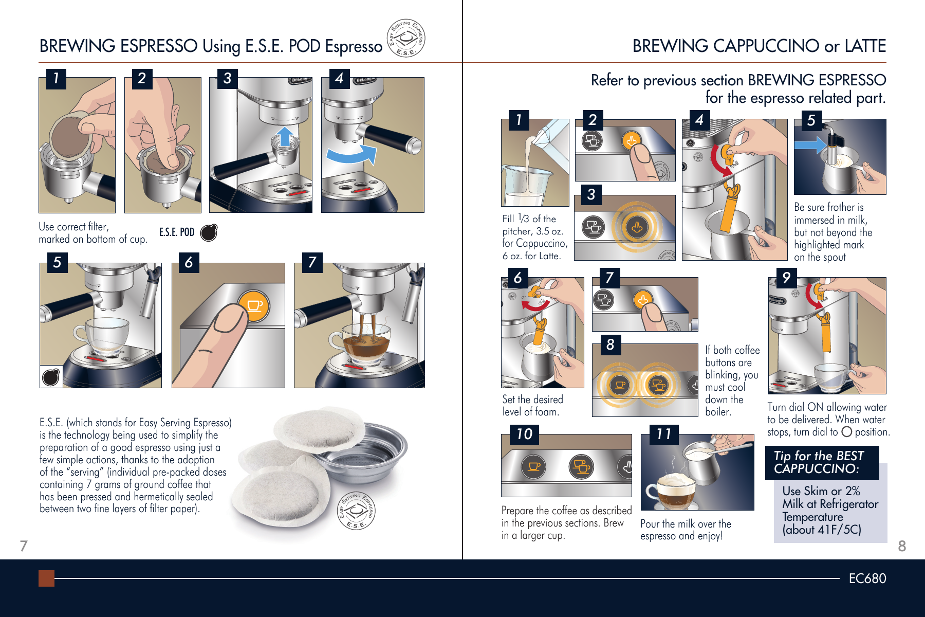 Page 5 of 9 - Delonghi Delonghi-Dedica-Ec-680-Getting-Started-Guide-  Delonghi-dedica-ec-680-getting-started-guide