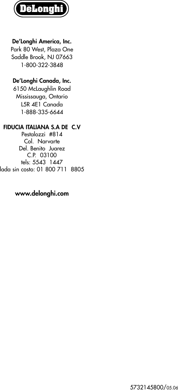 Delonghi Ec 155 Instruction Manual _ZANELLAG01