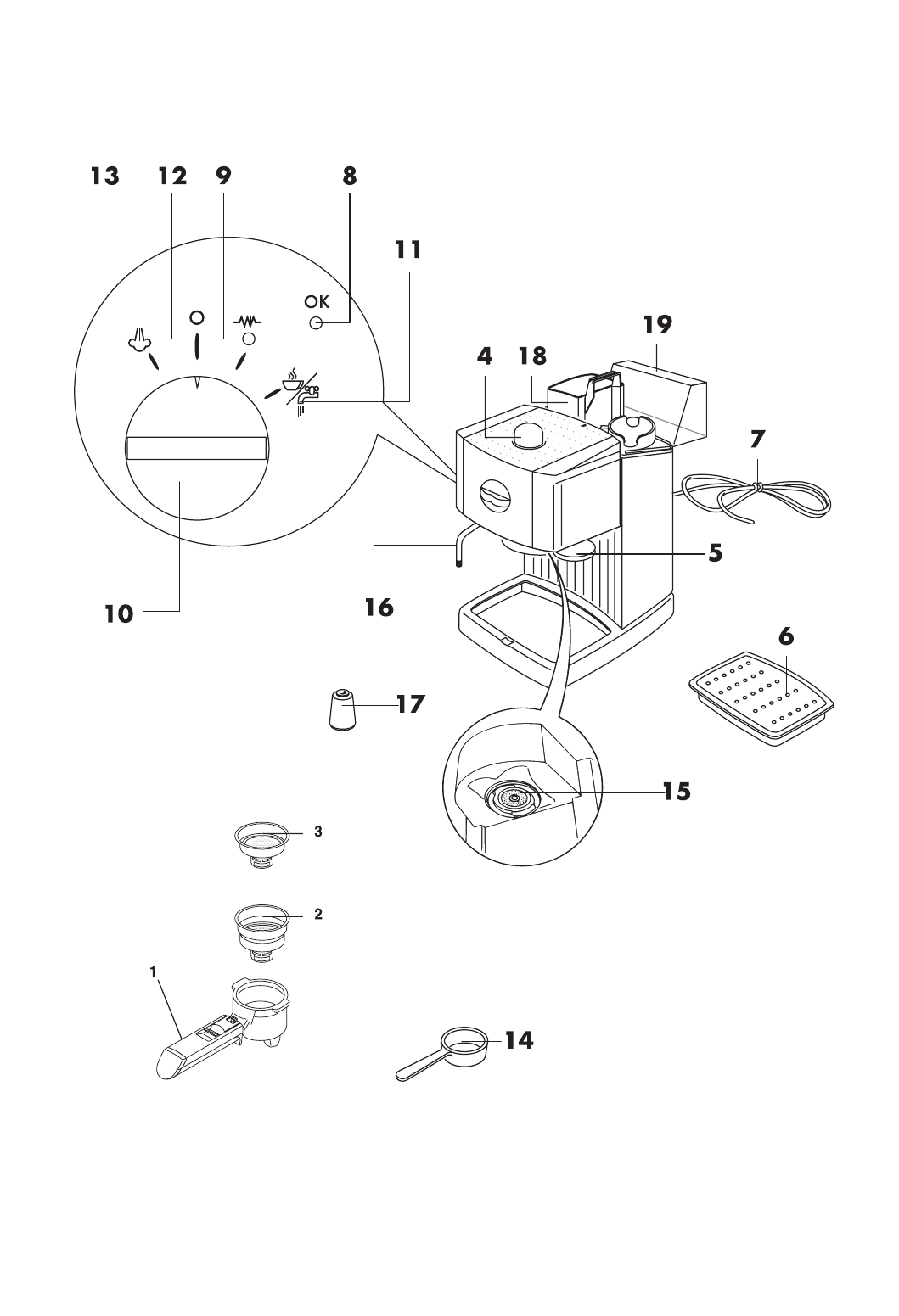 Схема кофемашины. Кофеварка Delonghi EC 155. Схема кофемашины Delonghi EC 685. Взрывная схема кофемашины Delonghi ec750. Delonghi EC 145 электрическая схема