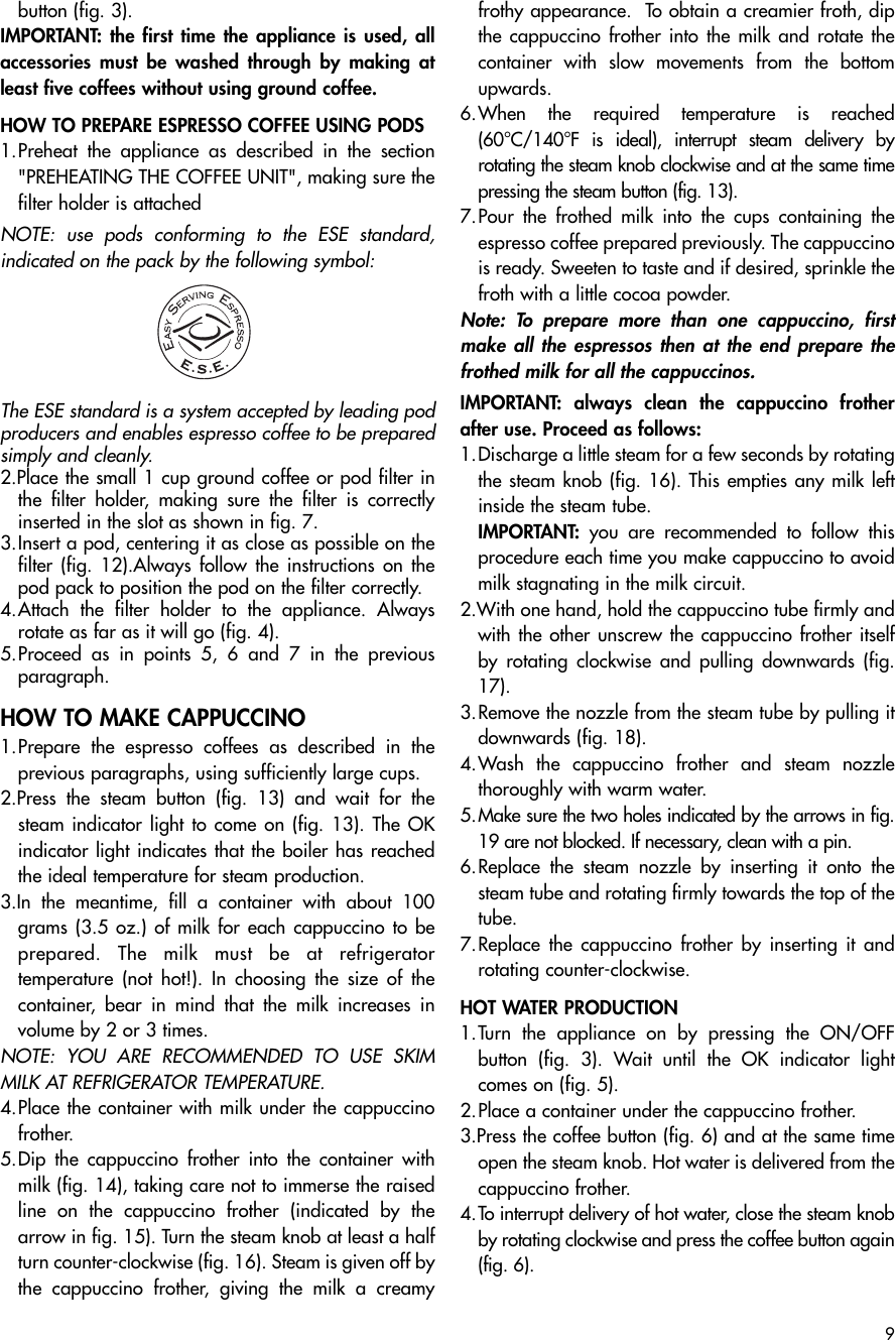Page 4 of 7 - Delonghi Delonghi-Ec-702-Instruction-Manual- GB  Delonghi-ec-702-instruction-manual