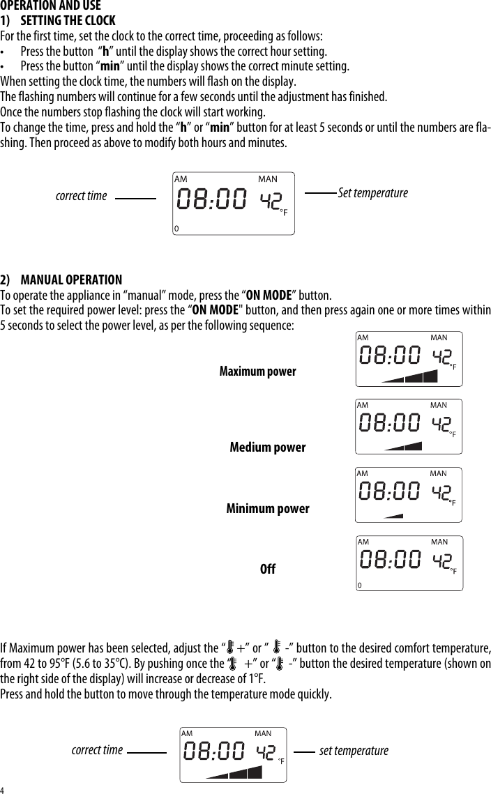 Page 4 of 8 - Delonghi Delonghi-Ew7507Eb-Instruction-Manual- EN-5718510611  Delonghi-ew7507eb-instruction-manual