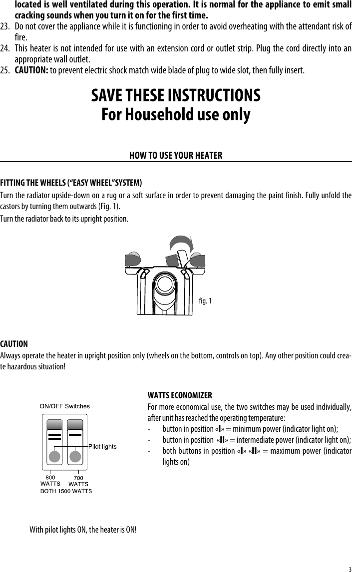 Page 3 of 5 - Delonghi Delonghi-Ew7707Cm-Instruction-Manual- EN-5710810381  Delonghi-ew7707cm-instruction-manual