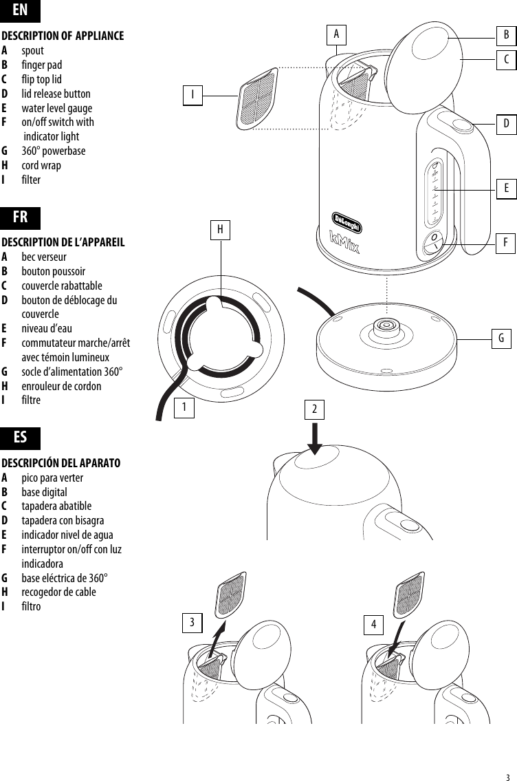Page 3 of 6 - Delonghi Delonghi-Kmix-Dsj04-Bk-Instruction-Manual- EN- 40877  Delonghi-kmix-dsj04-bk-instruction-manual