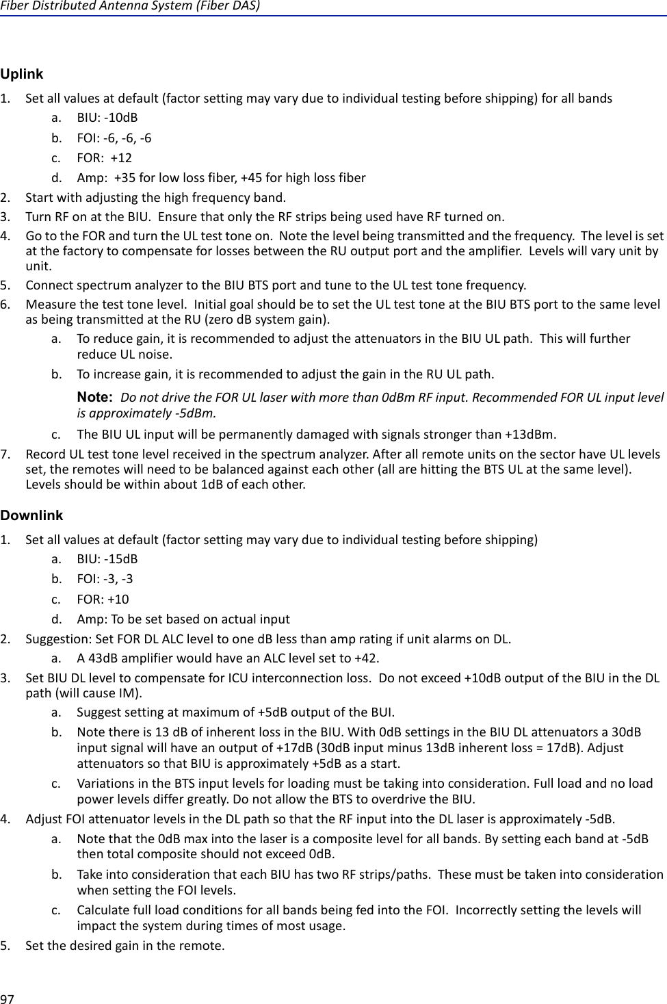 Page 108 of Deltanode Solutions DDR2300 Distributed Antenna System User Manual Fiber Distributed Antenna System  DAS 