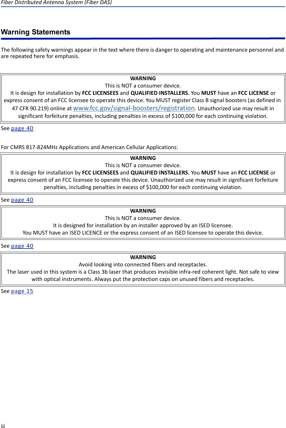 Page 4 of Deltanode Solutions DDR2300 Distributed Antenna System User Manual Fiber Distributed Antenna System  DAS 