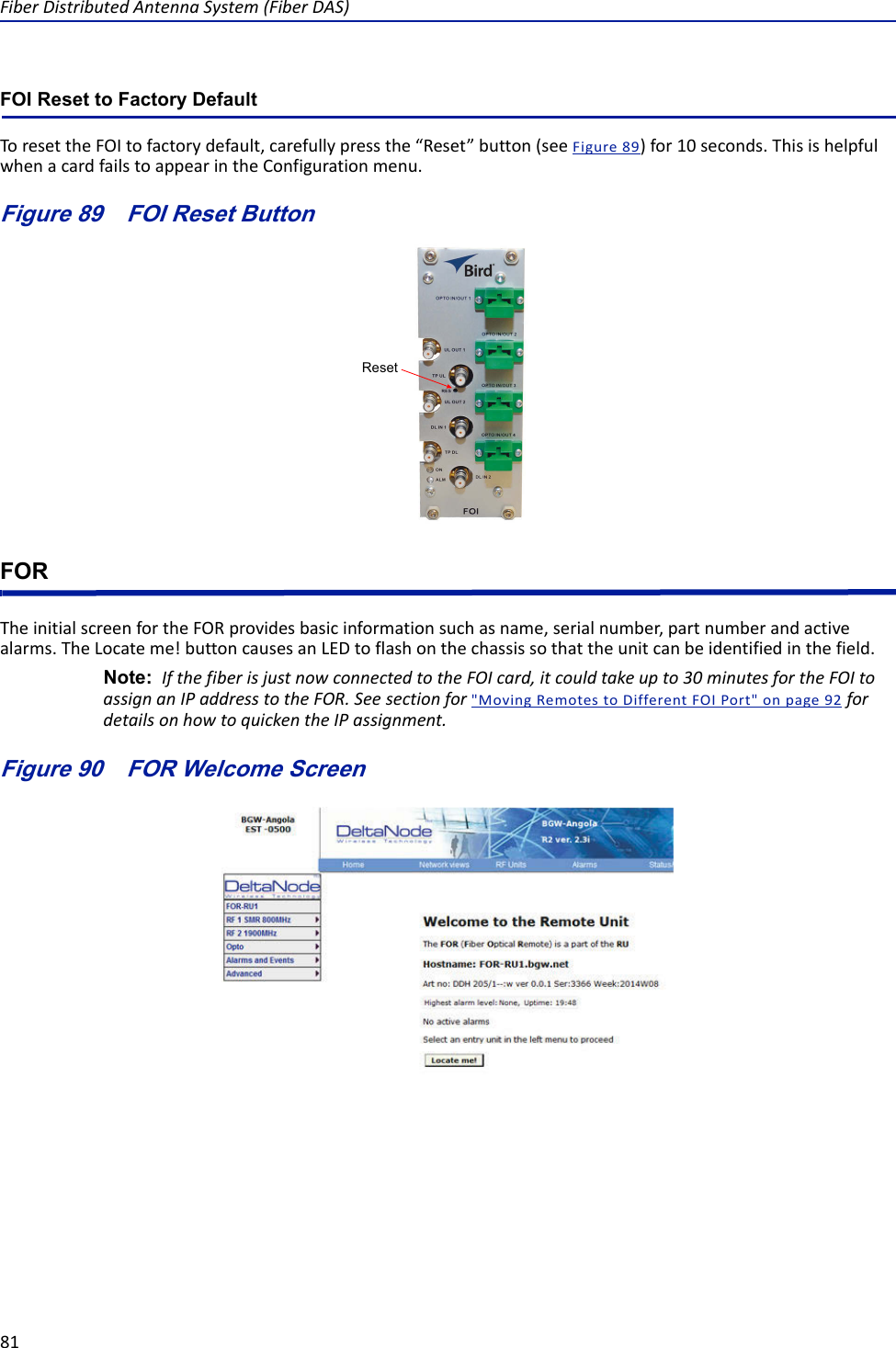 Page 92 of Deltanode Solutions DDR2300 Distributed Antenna System User Manual Fiber Distributed Antenna System  DAS 