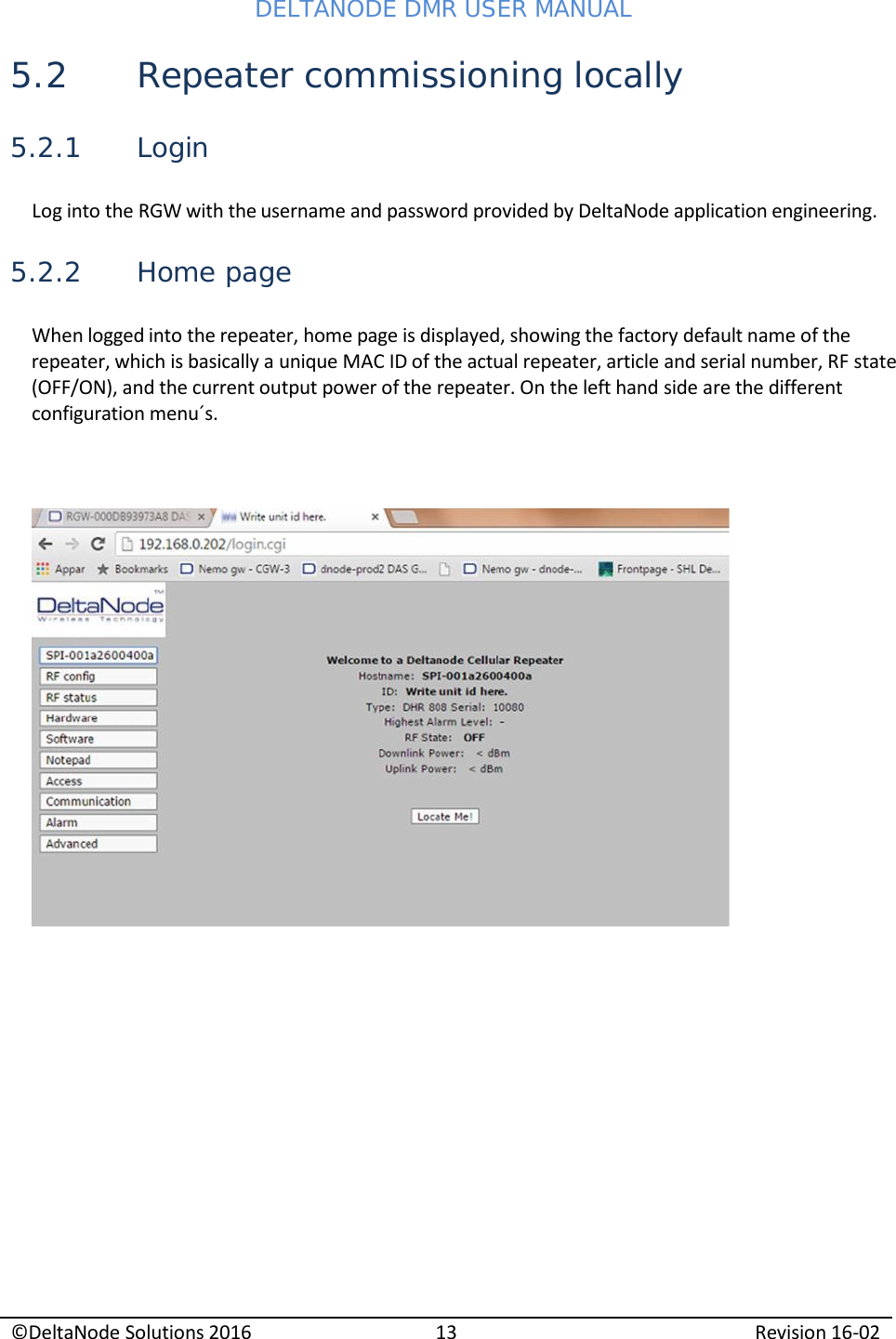 Page 15 of Deltanode Solutions DMR001 DMR400 Series Repeater Unit User Manual 