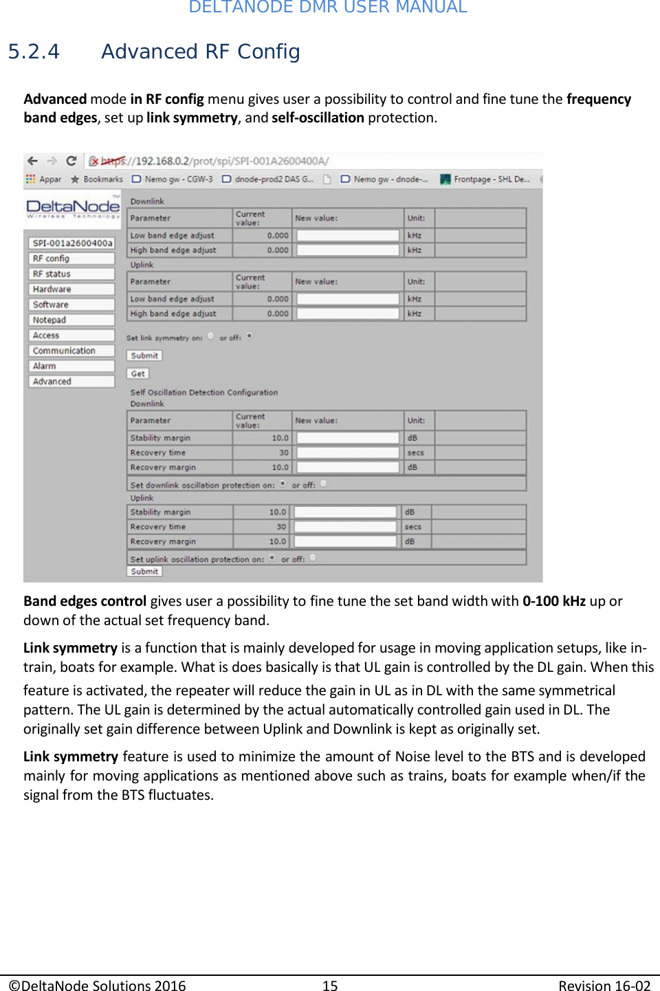 Page 17 of Deltanode Solutions DMR001 DMR400 Series Repeater Unit User Manual 