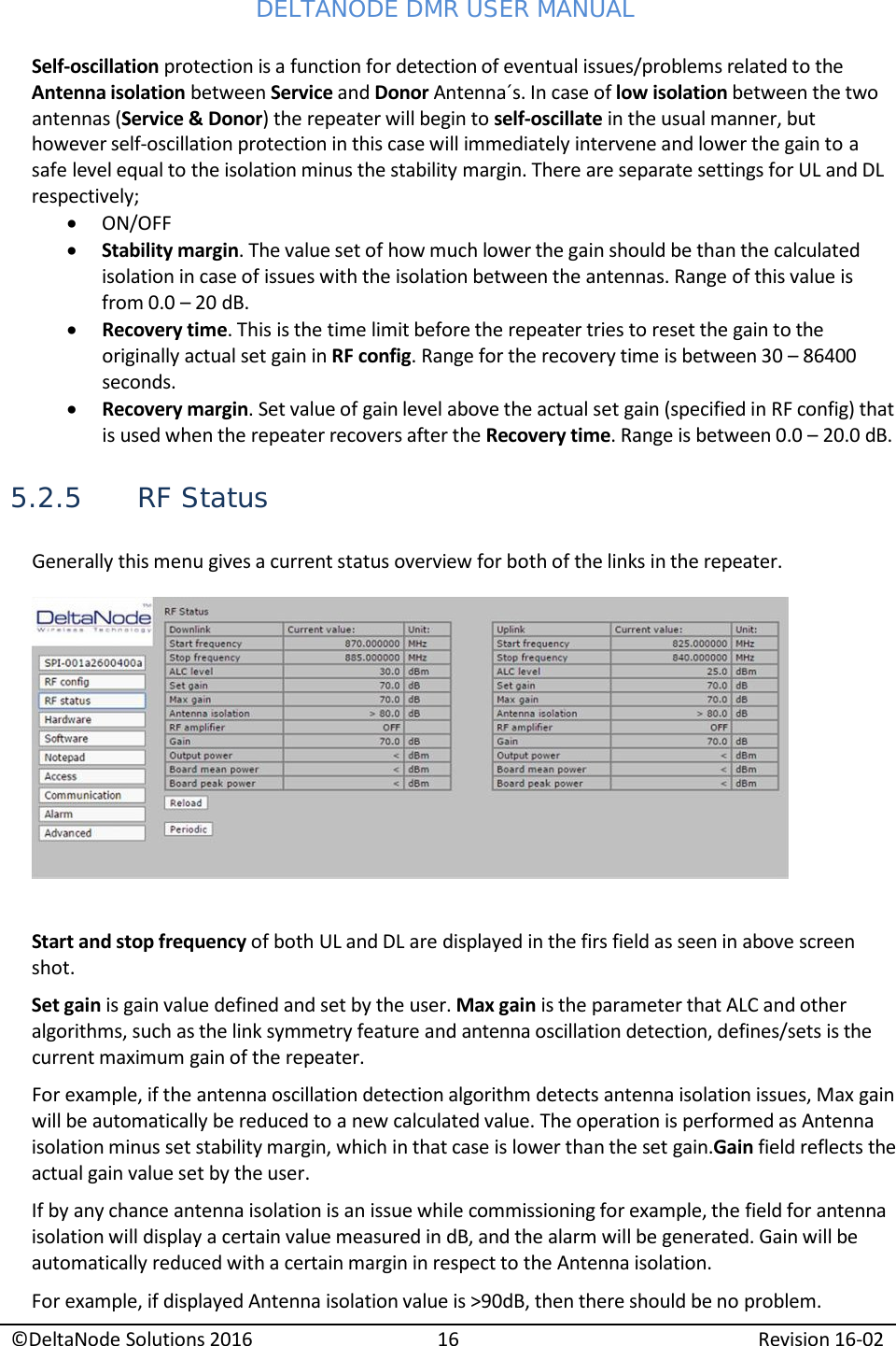 Page 18 of Deltanode Solutions DMR001 DMR400 Series Repeater Unit User Manual 