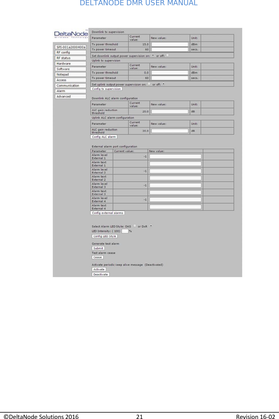 Page 23 of Deltanode Solutions DMR001 DMR400 Series Repeater Unit User Manual 