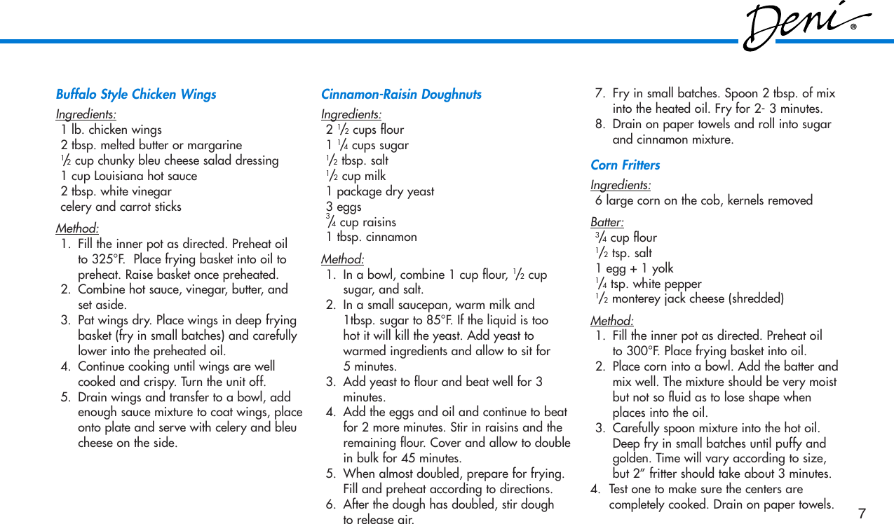 Page 8 of 9 - Deni Deni-9301-Users-Manual- 5200 Instructions  Deni-9301-users-manual