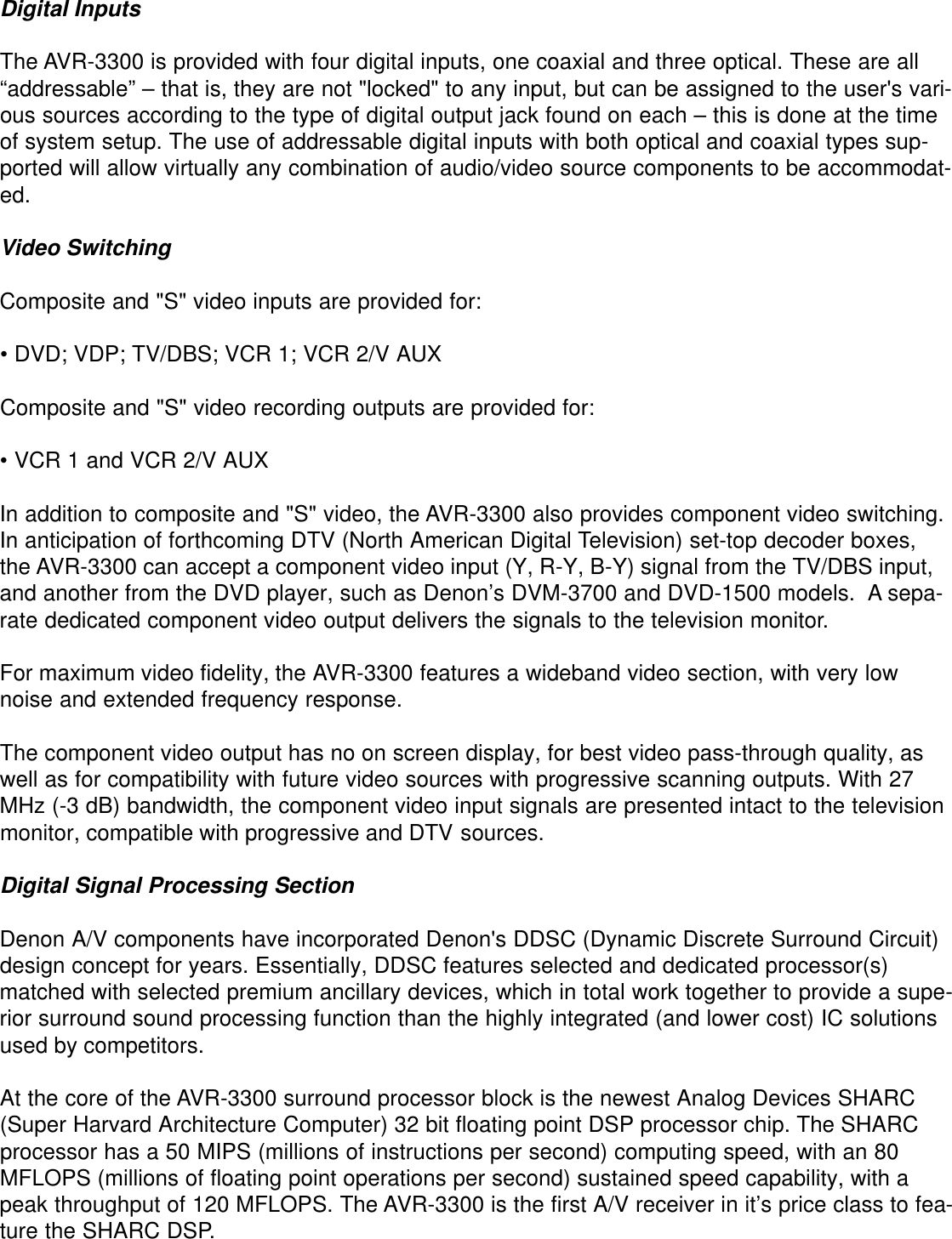 Page 2 of 6 - Denon AVR-3300 User Manual  To The E3f1ec93-5c01-423f-ae19-2edce631955e