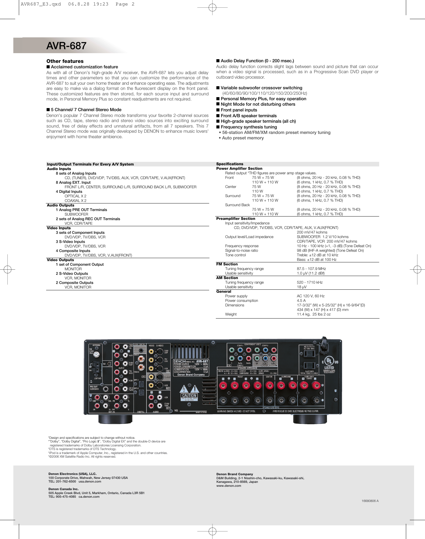 Denon avr 1507 схема