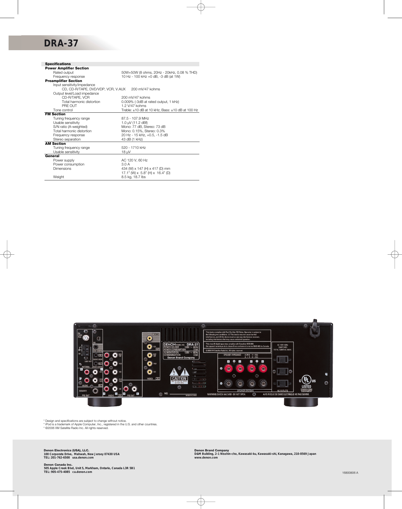 Page 2 of 2 - Denon DRA-37 User Manual  To The F19cf1f2-15e0-46e4-911e-162dba9a25af