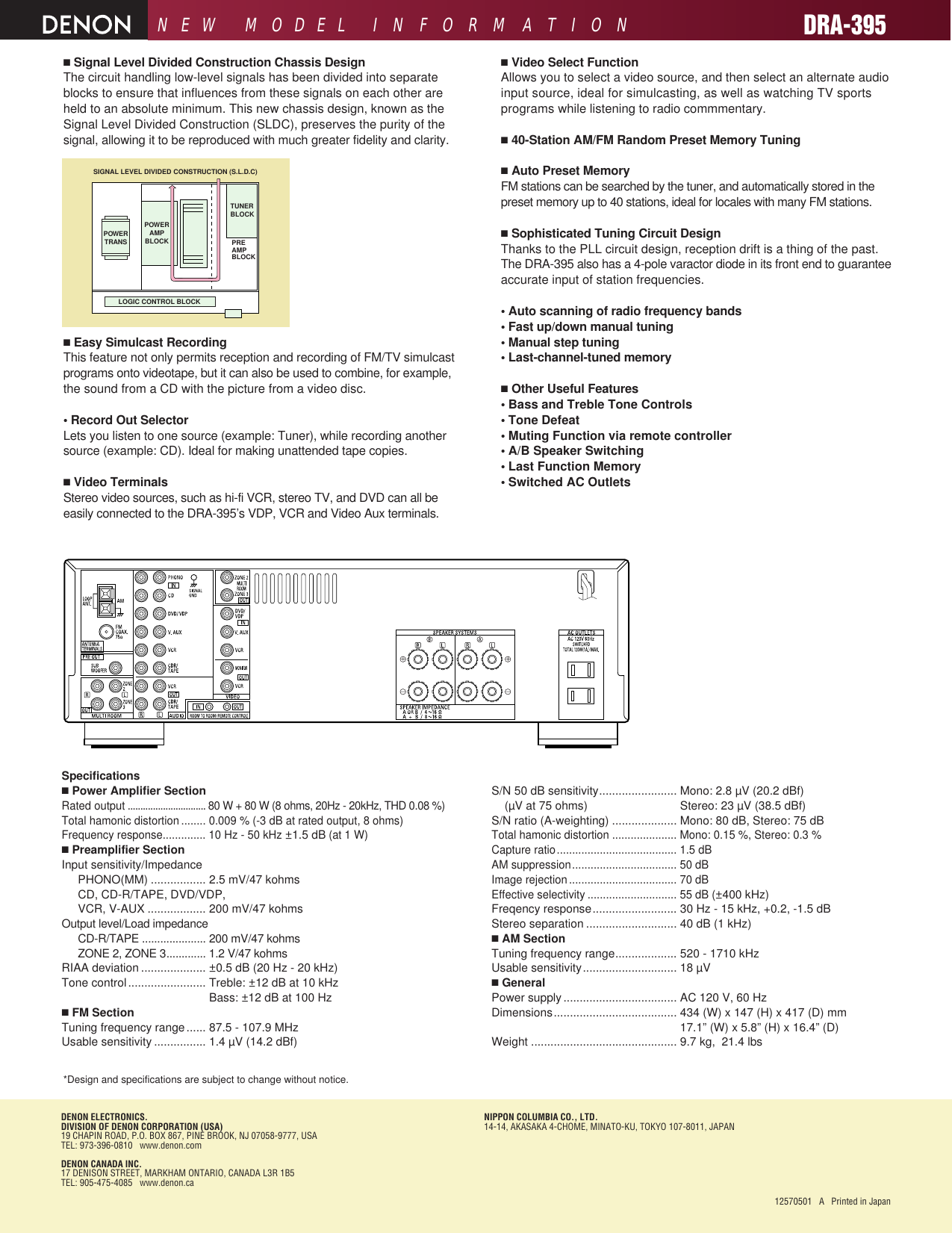 Page 2 of 2 - Denon DRA-395 DRA395E3 User Manual  To The B1884e95-d692-4611-b12a-1ba205244dd2