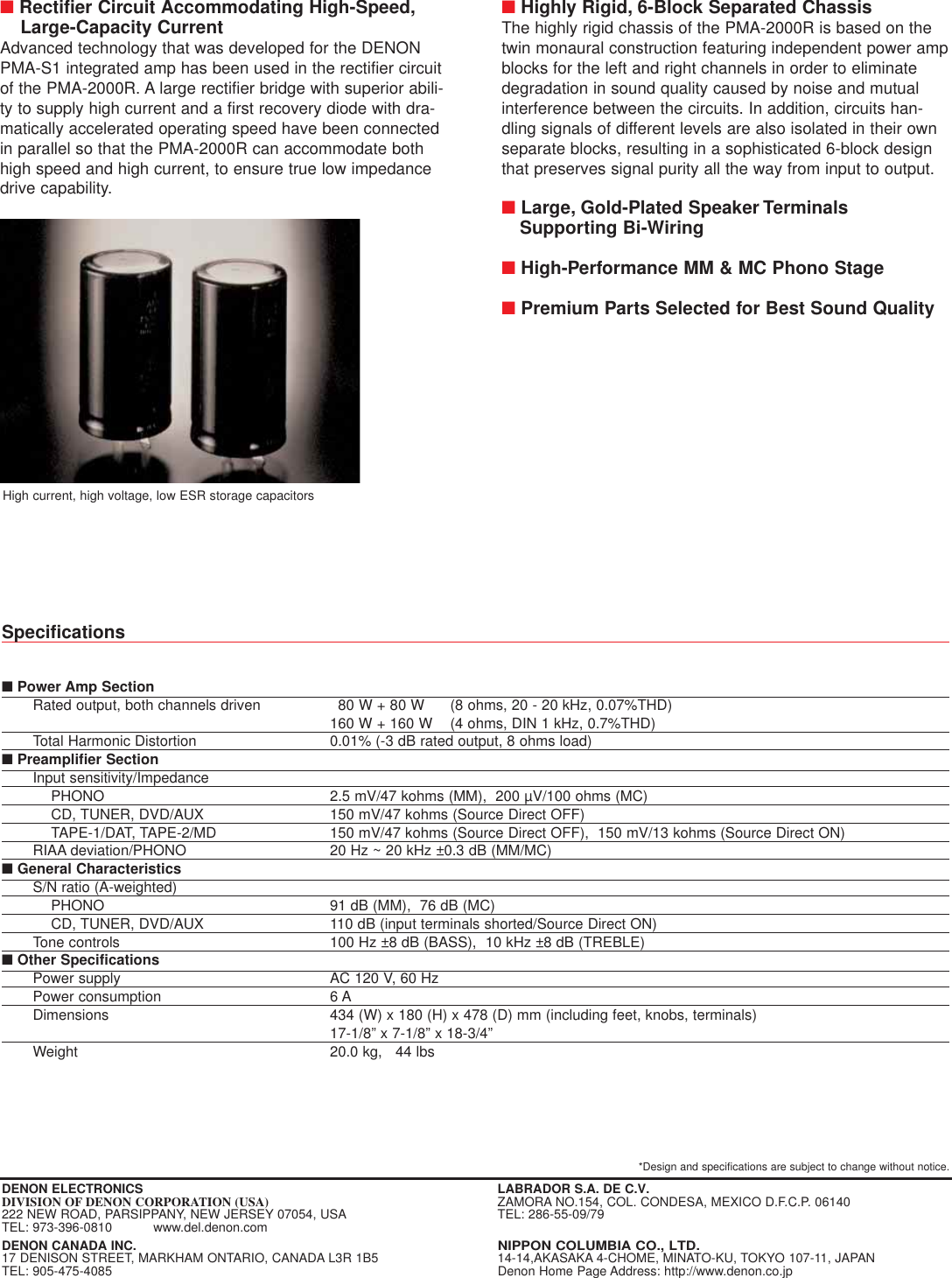 Page 2 of 2 - Denon Denon-Pma-2000R-Users-Manual- PMA2000  Denon-pma-2000r-users-manual