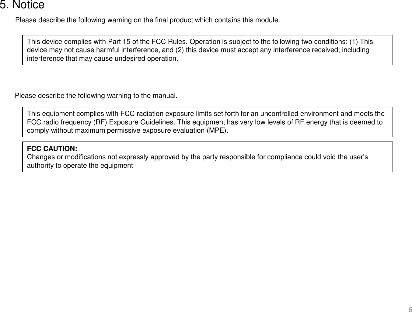 Page 6 of Denso Wave orporated DWI003 NFC Module User Manual                             1