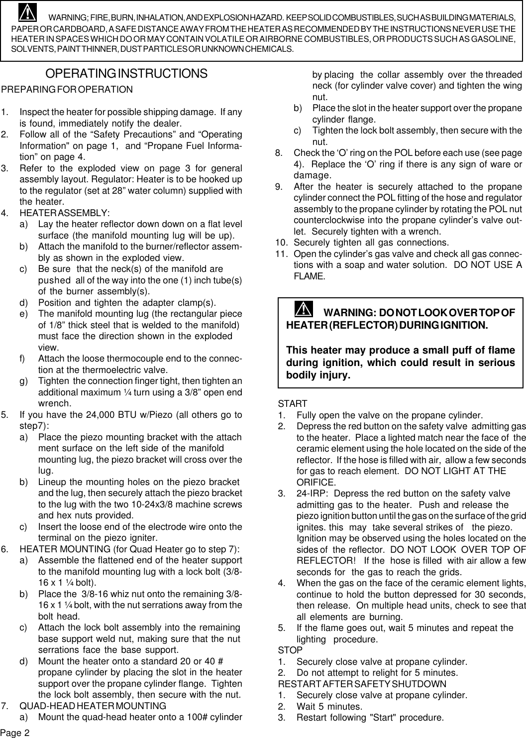 Page 2 of 4 - Desa-Tech Desa-Tech-24-Ir-Owners-Manual IRs