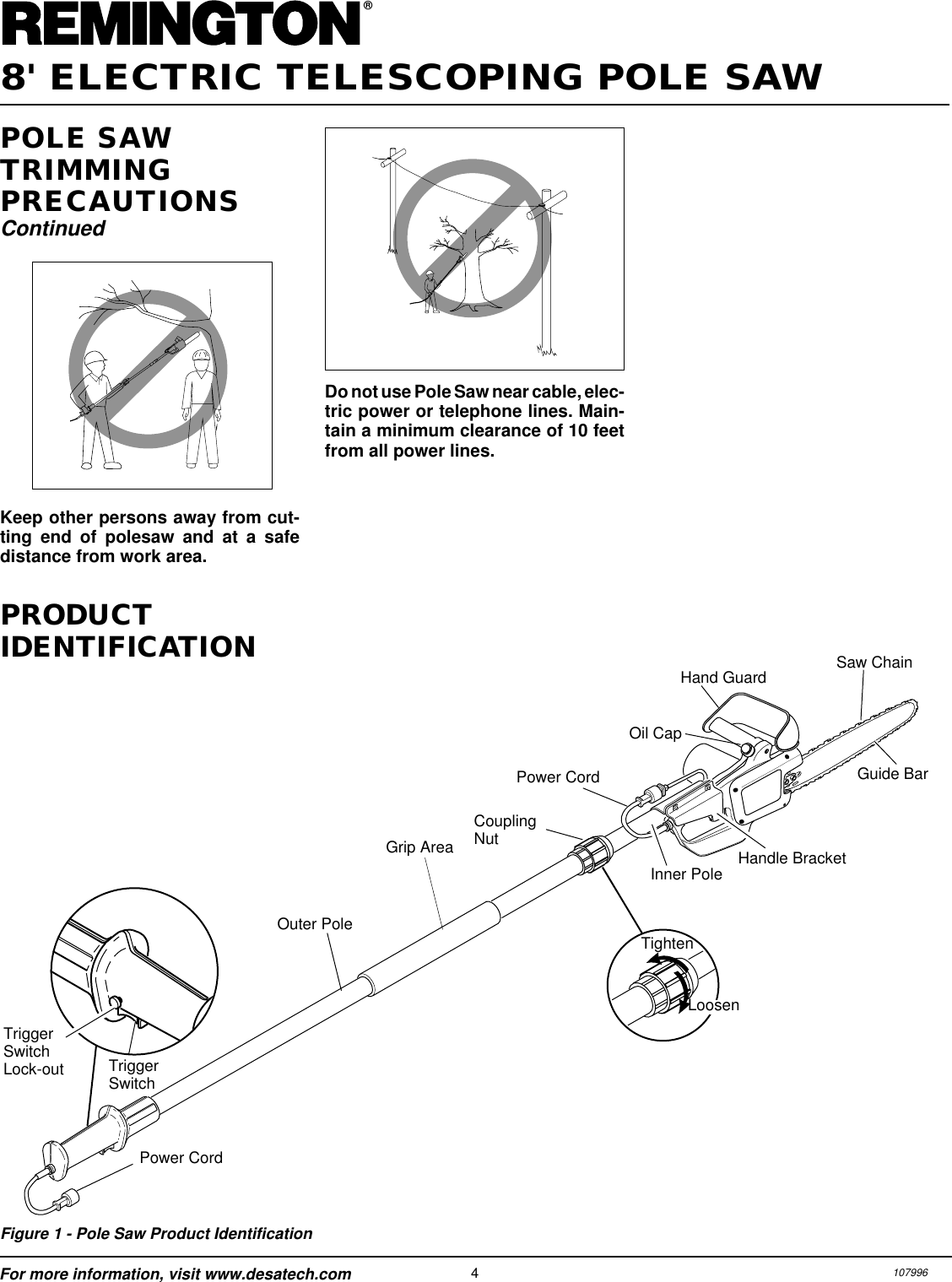 Page 4 of 8 - Desa Desa-Rps-96-Users-Manual- 104296-01  Desa-rps-96-users-manual