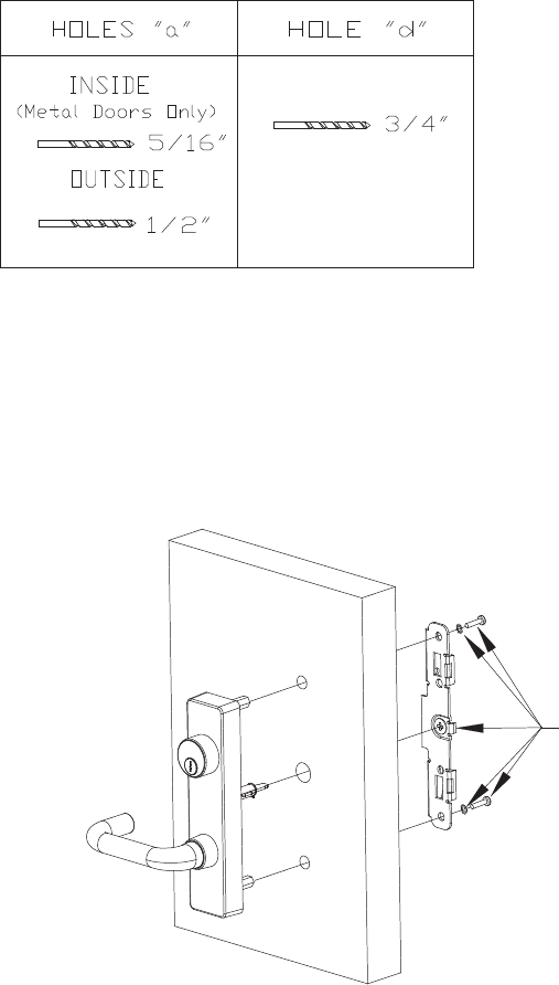 Detex Installation Instructions For Advantex Narrow Outside Lever Trim
