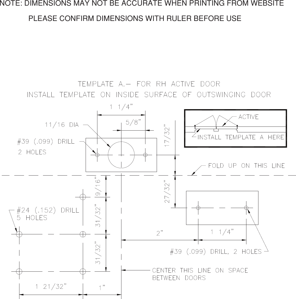 Page 2 of 3 - Detex  Installation Instructions, Double Door Holder, DDH-2250 3520-DDH-2250Press Quality