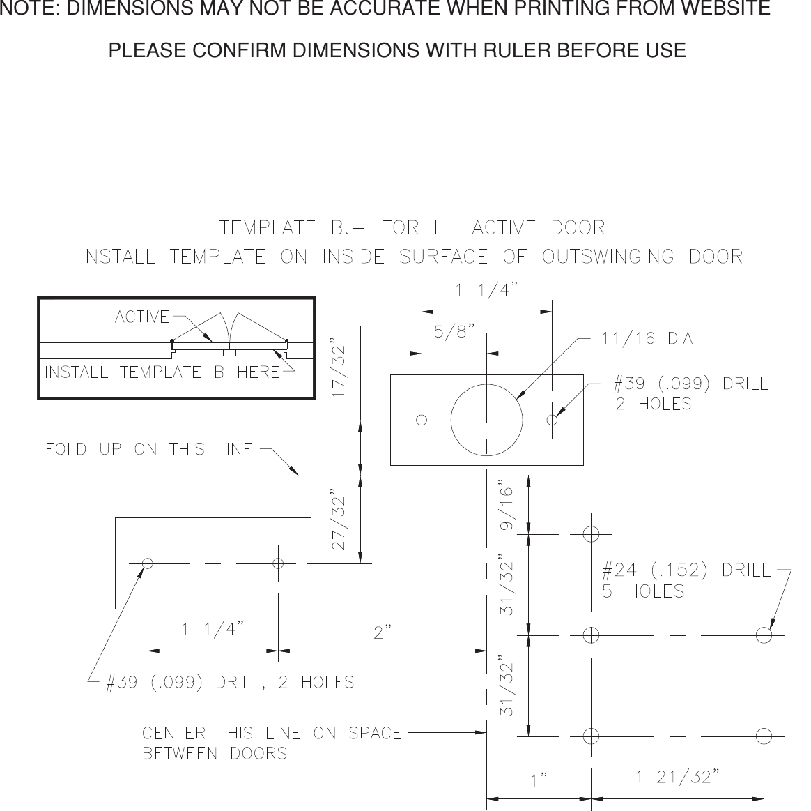 Page 3 of 3 - Detex  Installation Instructions, Double Door Holder, DDH-2250 3520-DDH-2250Press Quality