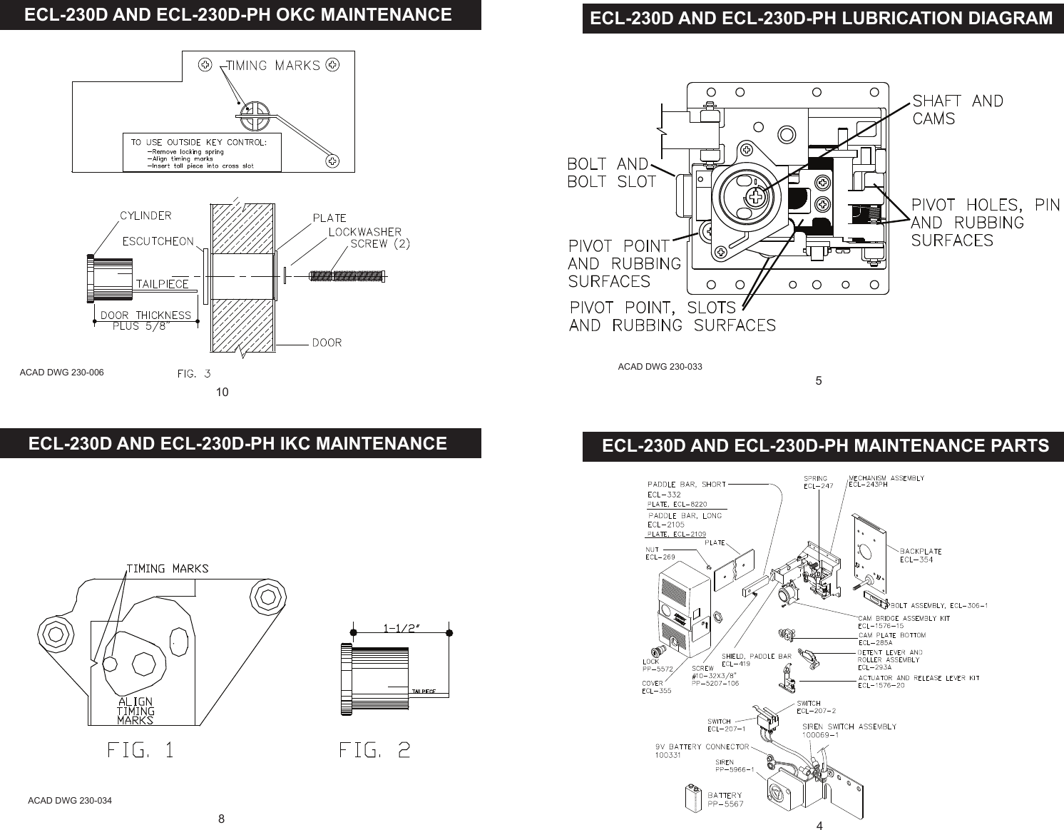 Page 4 of 5 - Detex  ECL-230D Maintenance Manual ECL-230DMaintenance