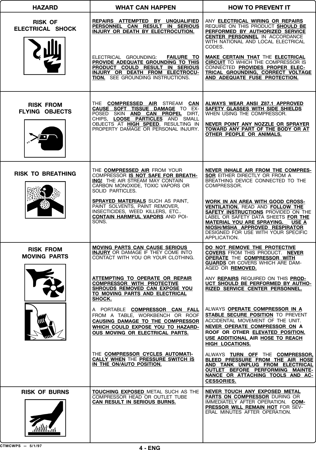 Page 4 of 12 - Devilbiss Devilbiss-Fa125-Users-Manual-  Devilbiss-fa125-users-manual