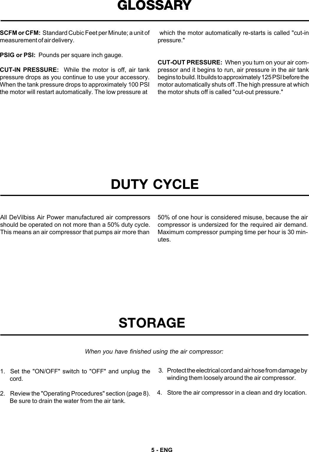 Page 5 of 12 - Devilbiss Devilbiss-Fa125-Users-Manual-  Devilbiss-fa125-users-manual